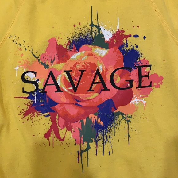 Yellow loose hoodie - Picture 2 of 3